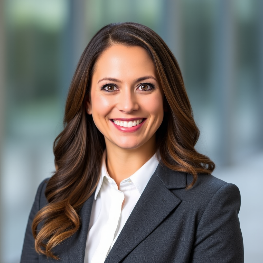 Sarah Mitchell Senior Loan Officer professional headshot showing confident smile and approachable demeanor in business attire