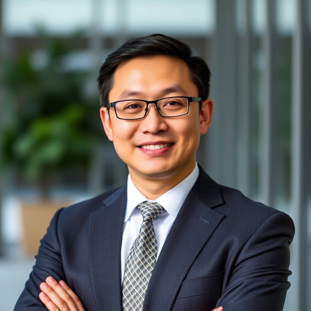 Michael Chen Financial Advisor professional headshot capturing thoughtful and trustworthy presence in professional business suit